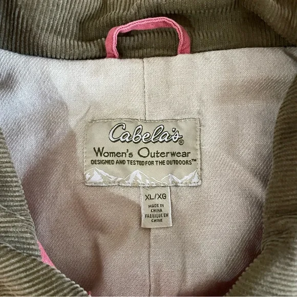 Cabela's pink corduroy lined chore coat jacket Utility Jacket for Women - Picture 6 of 11